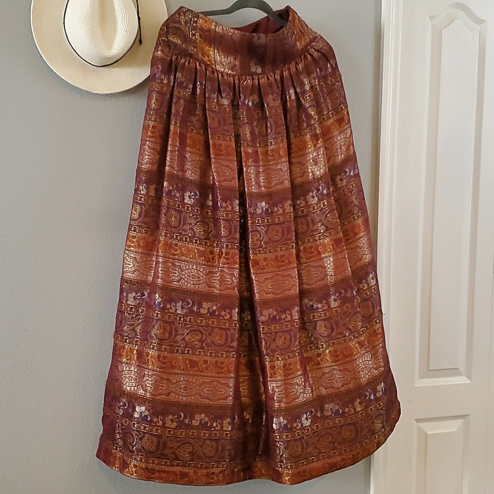 David Meister formal brocade skirt, floor length, size 4